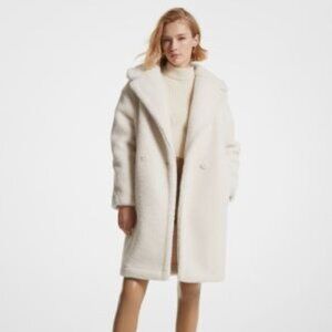 Michael Kors Women's Sherpa Teddy Coat